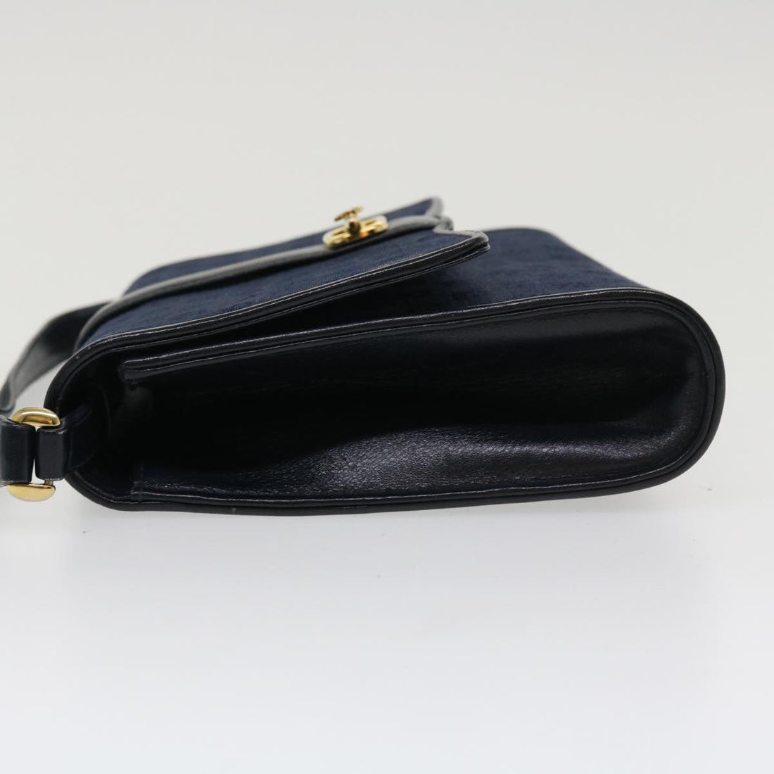 GUCCI GG Canvas Shoulder Bag Navy bs3831