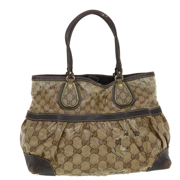 GUCCI GG Crystal GG Canvas Shoulder Bag 2Set Brown bs5221