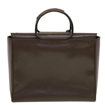 GUCCI Hand Bag Leather Brown 00237541313 bs5271