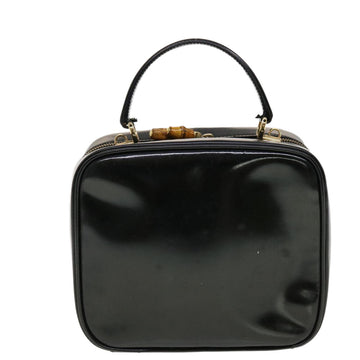 GUCCI Hand Bag Patent leather Black 000-3270-032 bs5406