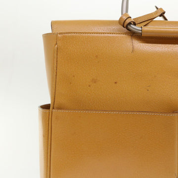 GUCCI Hand Bag Leather Brown 002•3754•0313 bs6312