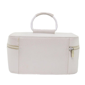 GUCCI Vanity Cosmetic Pouch Leather White 039•1705•0710 bs6557