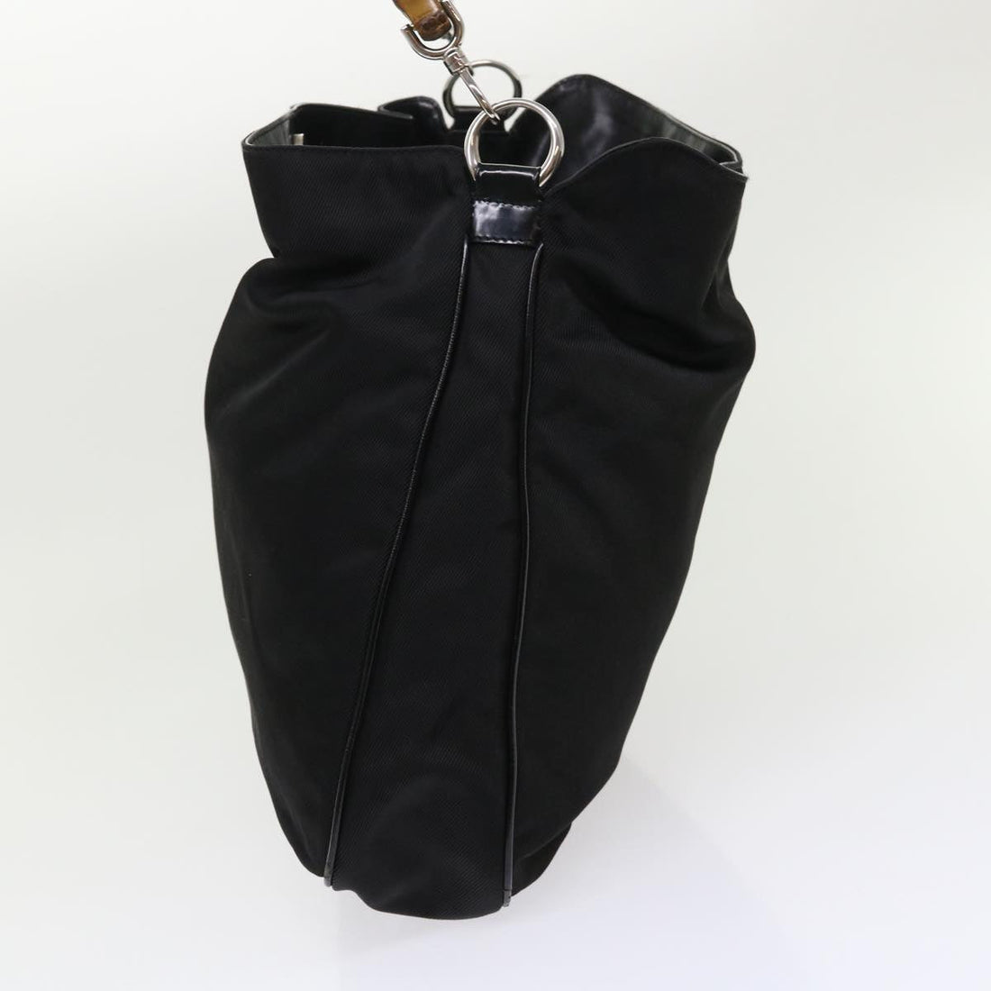 GUCCI Bamboo Shoulder Bag Canvas 2way Black bs6613