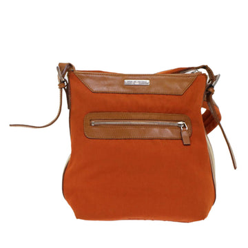 GUCCI Shoulder Bag Leather Canvas 2Set Navy Orange bs7033