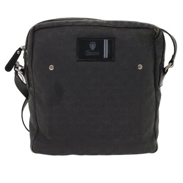 GUCCI GG Canvas Shoulder Bag Coated Canvas Leather 2Set Black Beige bs7126