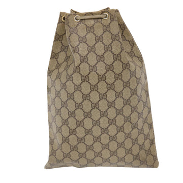 GUCCI GG Canvas Pouch PVC Leather Beige 97.19.303 bs7227