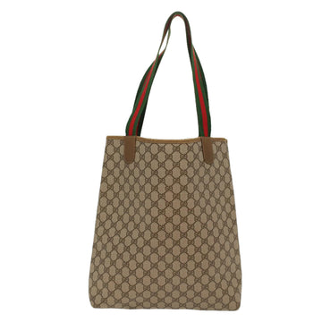 GUCCI GG Canvas Web Sherry Line Tote Bag Beige Red Green 39.02.003 bs7344