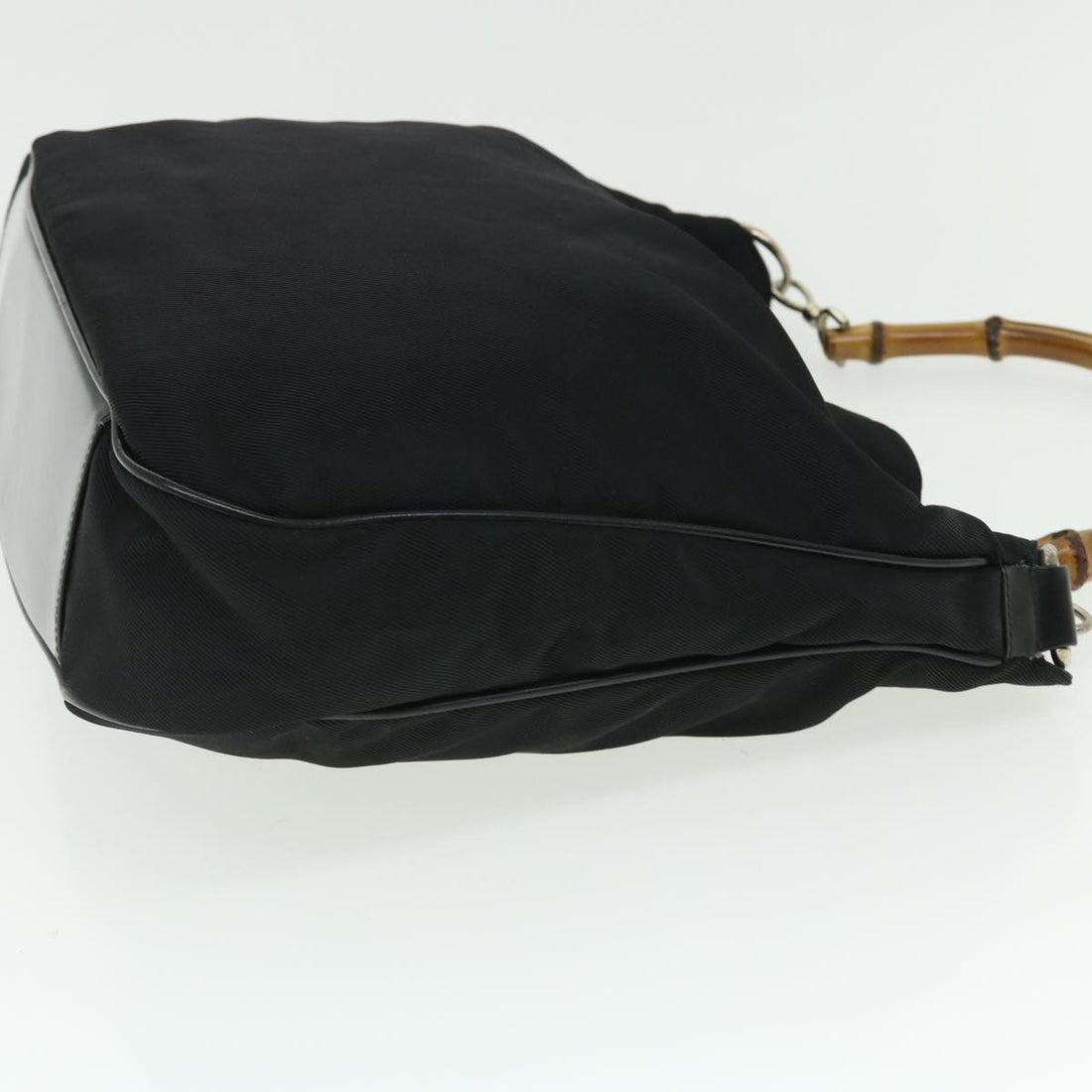 GUCCI Bamboo Shoulder Bag Nylon Black 001•1577 bs7567