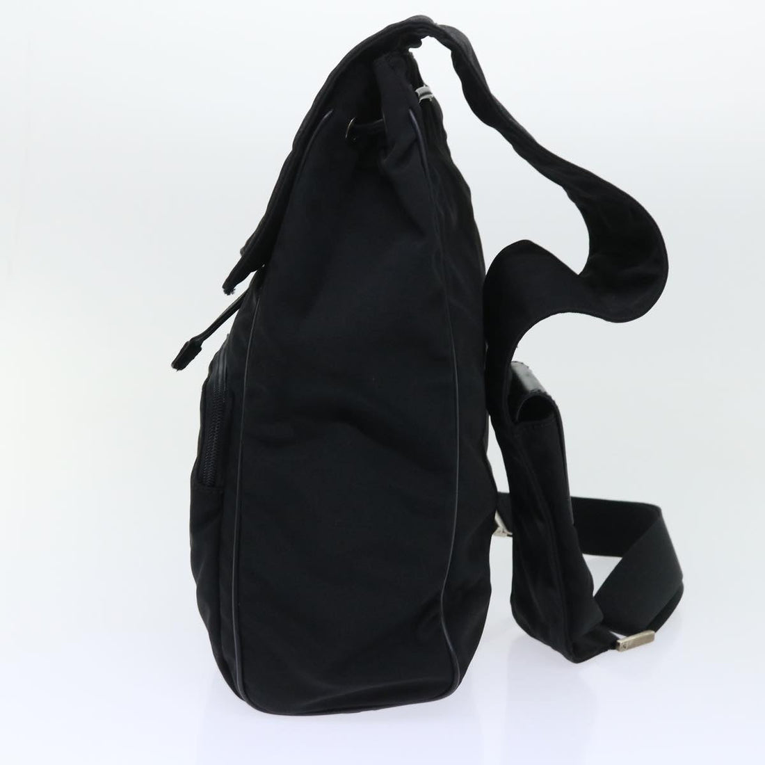 GUCCI Shoulder Bag Nylon Black 019 0325 002113 bs7815