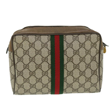 GUCCI GG Canvas Web Sherry Line Clutch Bag Beige Red Green 89 01 012 bs8038