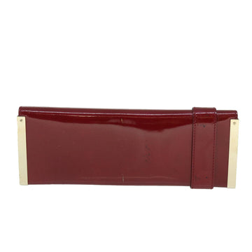GUCCI Clutch Bag Patent leather Red bs8074