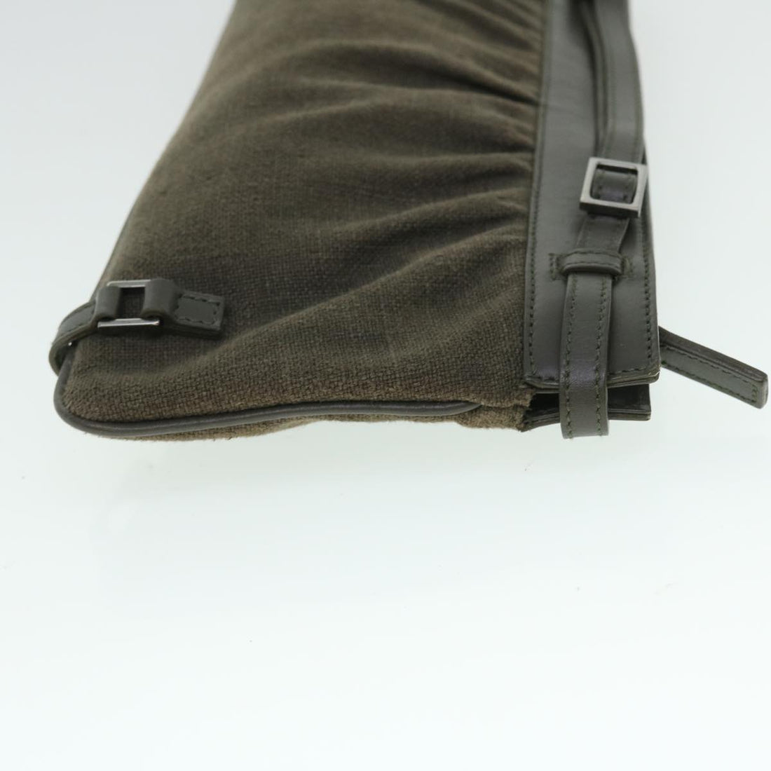 GUCCI Clutch Bag Canvas Gray bs8085