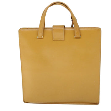 GUCCI Hand Bag Leather Beige bs8249