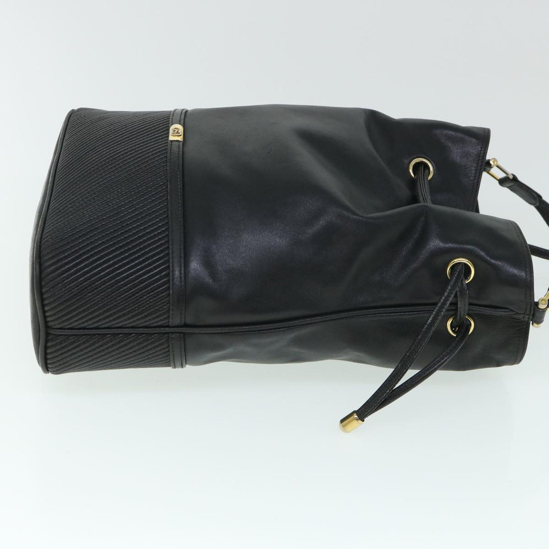 GUCCI Shoulder Bag Leather Black bs8418
