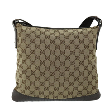 GUCCI GG Canvas Shoulder Bag Beige Brown 145872 123 bs8422