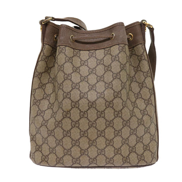 GUCCI GG Canvas Shoulder Bag PVC Leather Beige 001 115 6179 4023 bs8584
