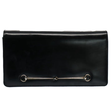 GUCCI Shoulder Bag Leather Black 007 1013 0272 bs8632