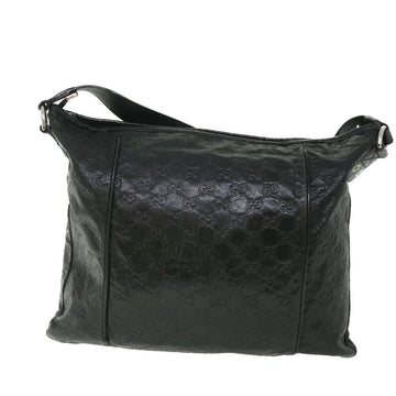 GUCCI GG Canvas Guccissima Shoulder Bag Black 190279 bs8641