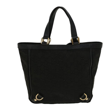 GUCCI GG Canvas Tote Bag Black 130739 bs9149