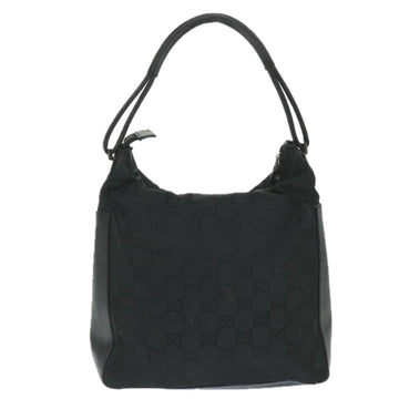 GUCCI GG Canvas Shoulder Bag Nylon Black 002 3770 200047 bs9277