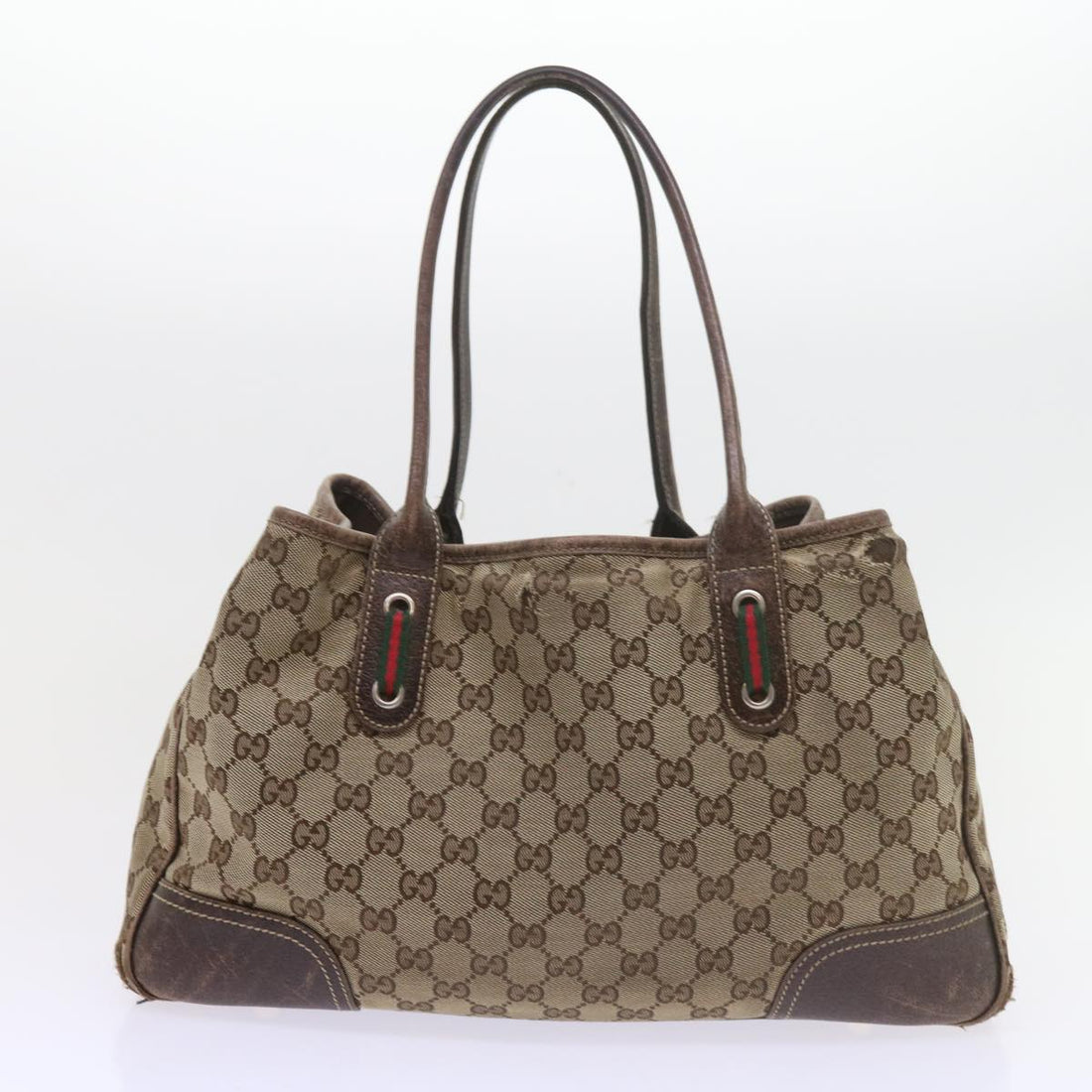 GUCCI GG Canvas Web Sherry Line Shoulder Bag 2Set Beige Green Red bs9278