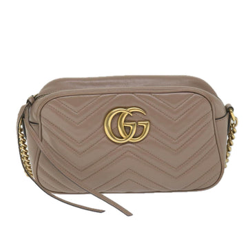 GUCCI GG Marmont Shoulder Bag Beige 447632 bs9395