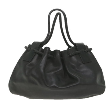 GUCCI Hand Bag Leather Black 101290 bs9831