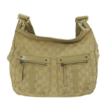 GUCCI GG Canvas Shoulder Bag Khaki 90762 bs9937