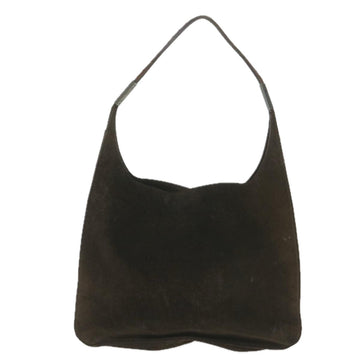 GUCCI Shoulder Bag Suede Brown bs9980