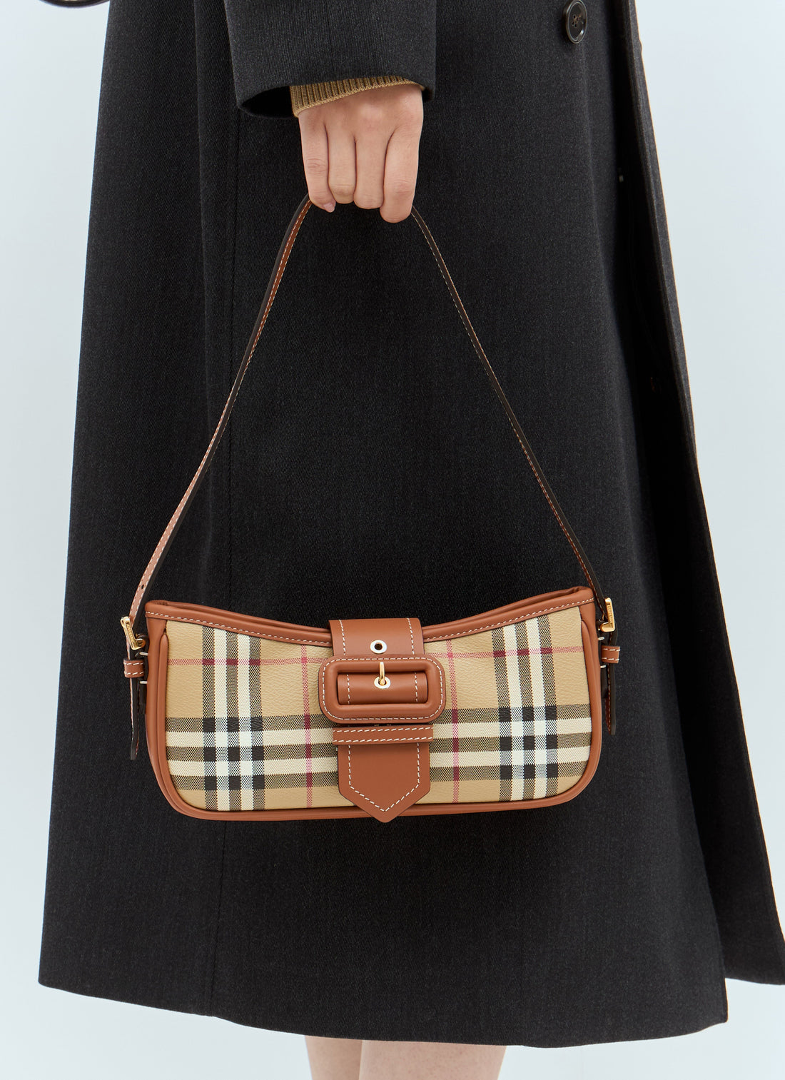 Burberry Women Check Sling Shoulder Bag