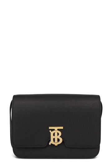 Medium TB Bag Black Pebbled