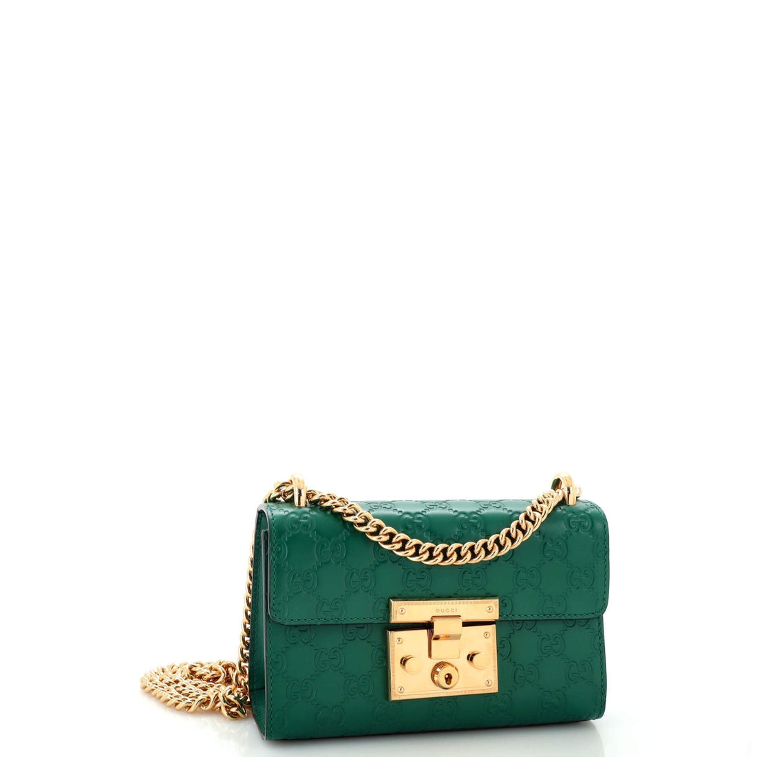 Padlock Shoulder Bag Guccissima Leather Small
