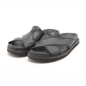 Dior Leather Sandals  Size  Black