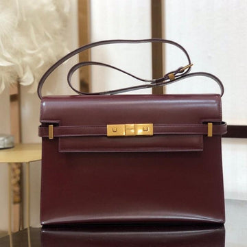 Makersluxe - MANHATTAN SHOULDER BAG IN BOX ROUGE LEGION