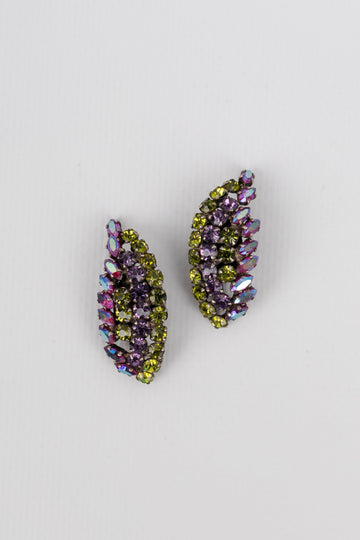 Boucles d'oreilles strassées