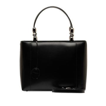 Dior Maris Pearl Handbag 2WAY Black Leather  Dior
