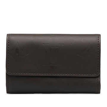 Louis Vuitton Monogram Glass Multicle 6 Keycase M66430 Brown Leather  Louis Vuitton