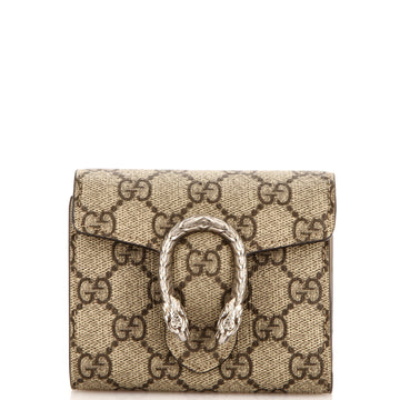 Dionysus Card Case Wallet GG Coated Canvas Compact