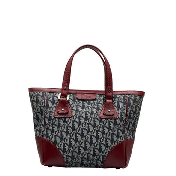 Dior Dior Trotter Handbags Leather/Jaguar Navi Wine Red Ladies Ride
