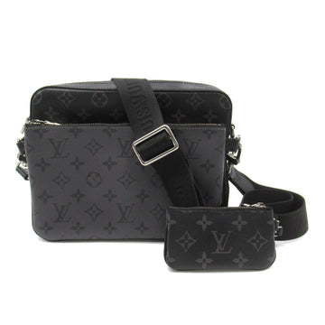 Louis Vuitton Trio Messengers Shoulder Bag PVC Coated Canvas Monogram Exclusively   Black M69443
