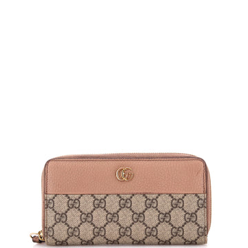 GG Marmont Zip Around Wallet GG Coated Canvas and Leather