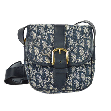 Christian Dior 2003 Trotter Shoulder Bag Navy
