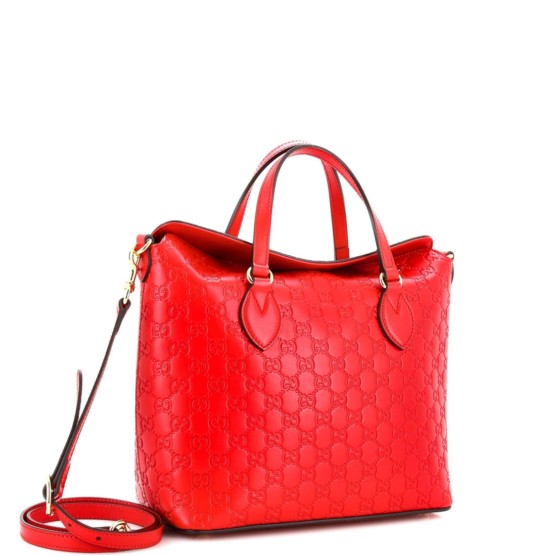 Signature Fold Over Tote Guccissima Leather Medium