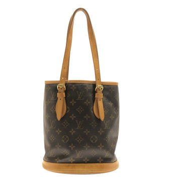 Louis Vuitton Bucket  Canvas Shoulder Bag ()