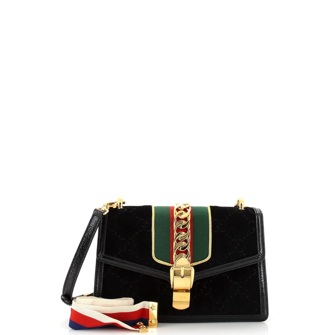 Sylvie Shoulder Bag GG Velvet Small