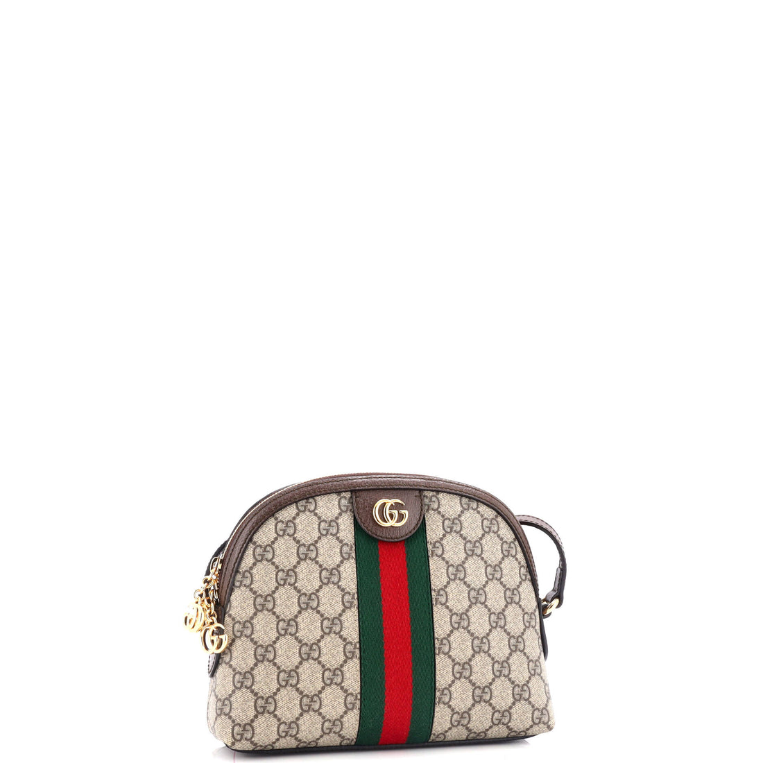 Ophidia Dome Shoulder Bag GG Coated Canvas Small
