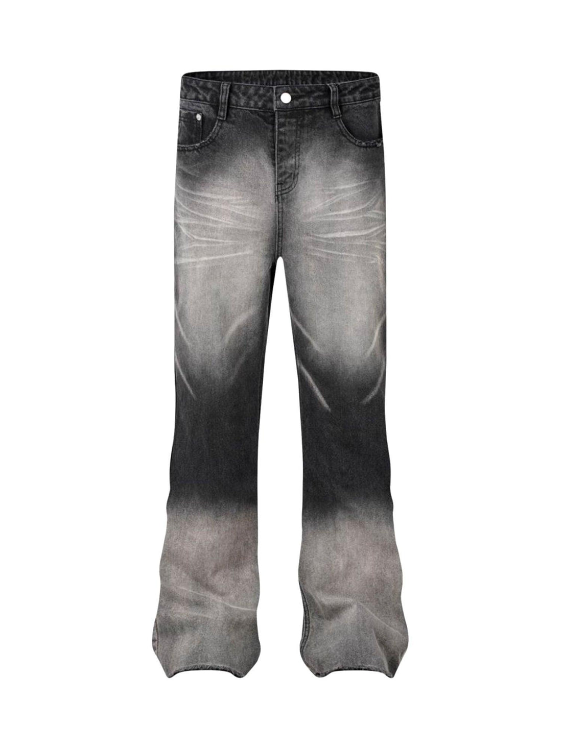 Makersluxe High Street Hip Hop Distressed Washed Jeans