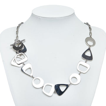 Dior chain long necklace silver metal ladies Dior