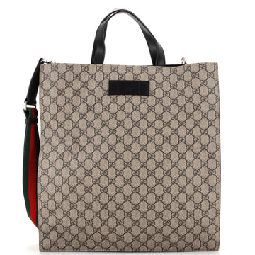 Convertible Soft Open Tote GG Coated Canvas Tall