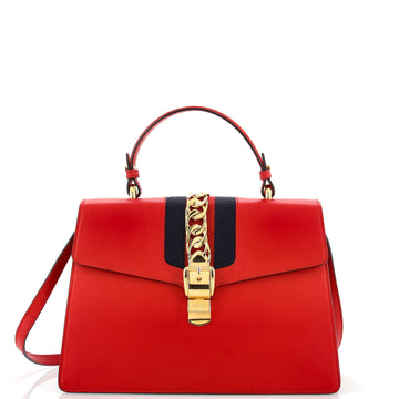 Sylvie Top Handle Bag Leather Medium